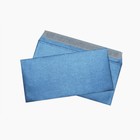 Набор конвертов E65 110 х 220 мм, дизайнерская бумага COCKTAIL, отрывная лента, 120 г/м, металлик тёмно-синий, 5 штук - фото 8447117