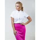 Рубашка женская Collorista с коротким рукавом, размер XXL (52), цвет белый - Фото 1