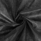 Флизелин клеевой сплошной, 30г/кв.м, 100х100см, цвет чёрный - Фото 1