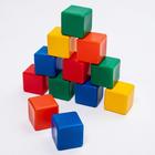 Набор цветных кубиков, 6 × 6 см, 12 штук - фото 320416023