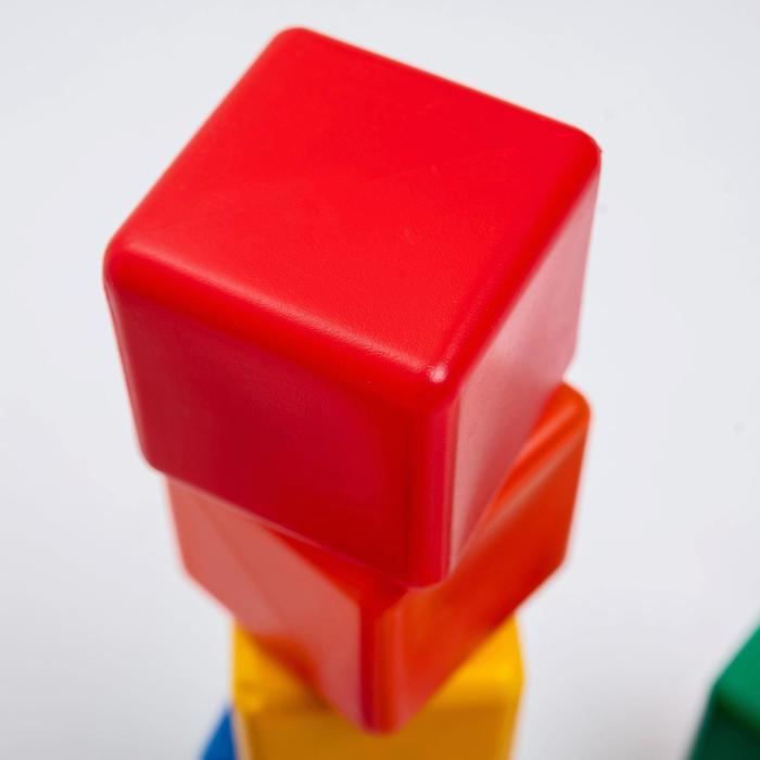 Набор цветных кубиков, 6 × 6 см, 12 штук - фото 1898007176