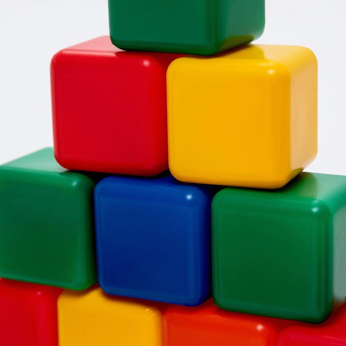 Набор цветных кубиков, 9 штук, 4 × 4 см - фото 1899482631