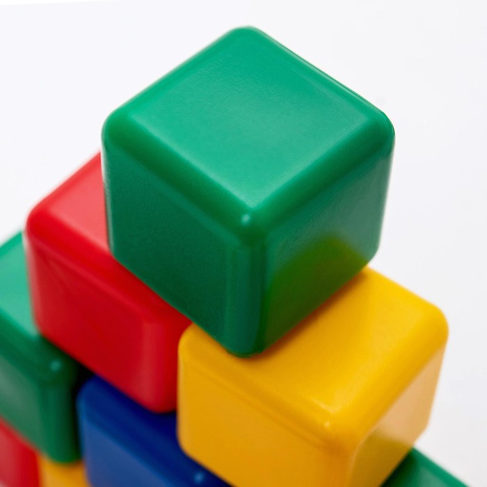 Набор цветных кубиков, 9 штук, 4 × 4 см - фото 1899482632
