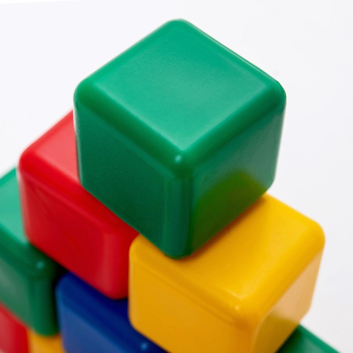 Набор цветных кубиков, 20 штук, 4 × 4 см - фото 1899482658