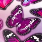 Наклейки Decoretto "Бабочки Ультрафиолет" 25х35 см - Фото 2