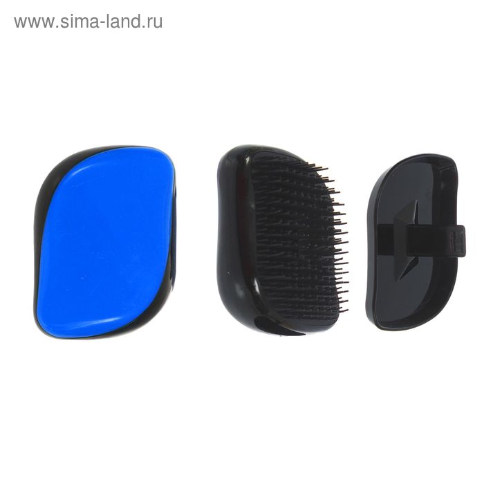 Расчёска массажная, с футляром, фигурная, цвета МИКС - Фото 1