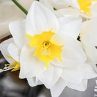 Цветы искусственные "Нарцисс" 60 см, белый - Фото 2