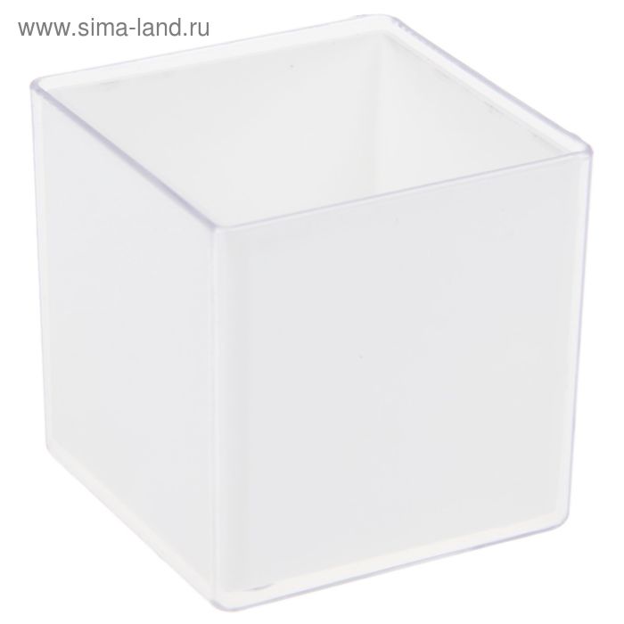 Кашпо «Мини куб», 160 мл, прозрачный - Фото 1