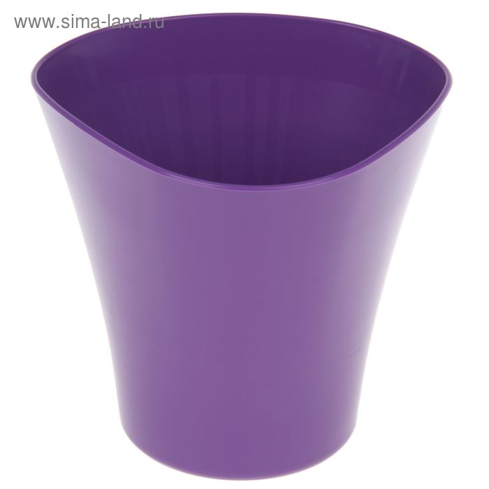 Кашпо «Волна», 3 л, цвет фиолетовый - Фото 1