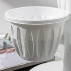 Кашпо многоярусное Plast-Avenue «Каскад», 3 шт., 700 мл, пластик, белое - Фото 4