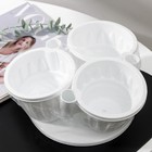 Кашпо многоярусное Plast-Avenue «Каскад», 3 шт., 700 мл, пластик, белое - Фото 7