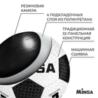 Мяч футбольный MINSA, PU, машинная сшивка, 32 панели, р. 3 - Фото 3