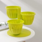 Кашпо многоярусное «Каскад», 3 шт, 700 мл, зелёное - Фото 2