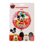Шар фольгированный "С днем рождения", Микки Маус, круг 45 см - Фото 4