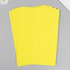 Фоамиран махровый "Лимон" 2 мм (набор 5 листов) формат А4 - фото 8269865