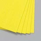 Фоамиран махровый "Лимон" 2 мм (набор 5 листов) формат А4 - Фото 3