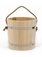 Ведро - запарник для бани и сауны, 10 л, липа, нержавеющий обруч, «Добропаровъ» - Фото 9