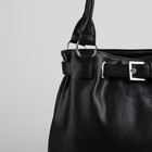 Сумка женская на молнии, 1 отдел, 1 наружный карман, чёрная - Фото 4