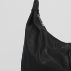 Сумка женская на молнии, 1 отдел, 2 наружных кармана, чёрная - Фото 4