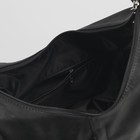 Сумка женская на молнии, 1 отдел, 2 наружных кармана, чёрная - Фото 5