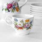Набор столовой посуды «Букет цветов», 34 предмета - фото 4552889
