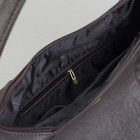 Сумка женская, отдел на молнии, 2 наружный карман, цвет коричневый - Фото 5
