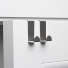 Крючки надверные SAVANNA «Минимализм», 2 шт., металл, 6×6.5×2.5 см, хромированные - Фото 1