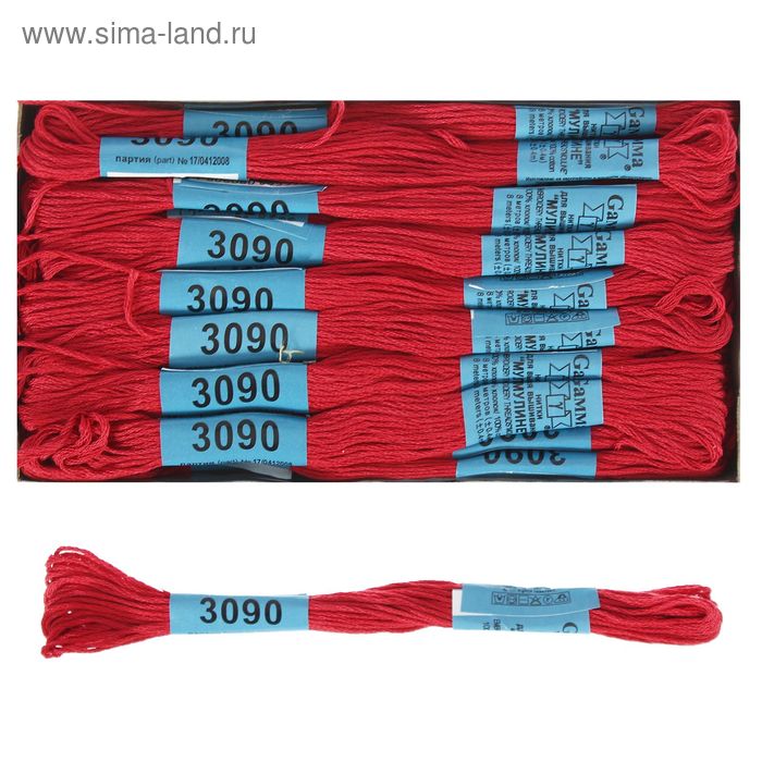 Мулине, №3090, 8±1м, цвет грязно малиновый - Фото 1