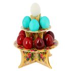 Подставка пасхальная на 12 яиц "ХВ. Цветы" - Фото 1