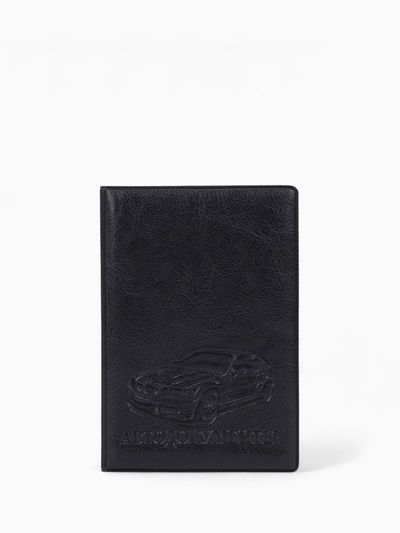 Обложка для автодокументов, с тиснением, чёрная