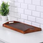 Столик - поднос для завтрака складной Дарим Красиво, 50×30 см, с ручками, дерево, коричневый - Фото 4