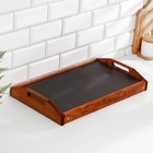 Столик - поднос для завтрака складной Дарим Красиво, 50×30 см, с ручками, дерево, коричневый - Фото 7