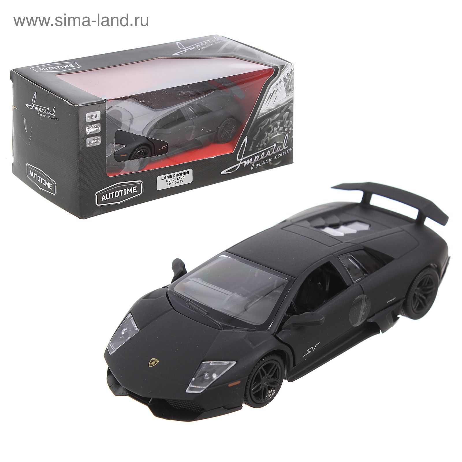 Модель машины Lamborghini Murcielago LP670-4 SV - Imperial Black Edition  (1297105) - Купить по цене от 299.72 руб. | Интернет магазин SIMA-LAND.RU