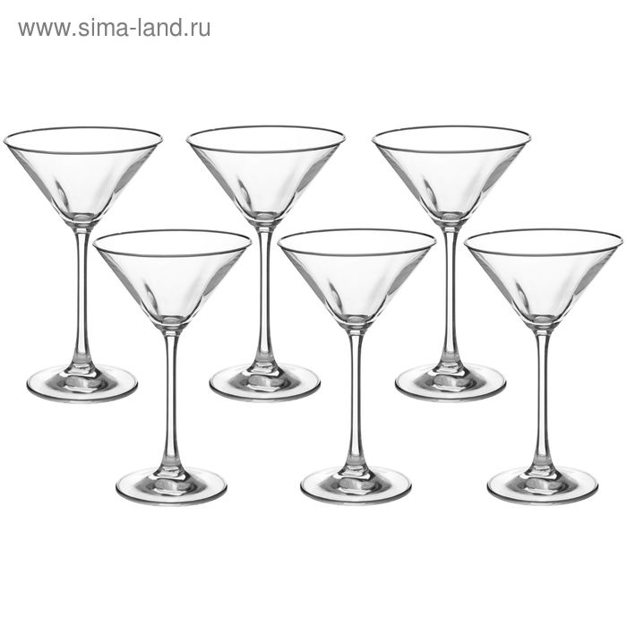 Набор бокалов для мартини 180 мл, «Эсприт. Платиновая отводка», 6 шт - Фото 1