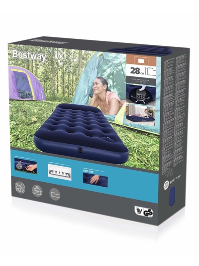 Матрас надувной Pavillo, 188×99×28 см, с встроенным ножным насосом, 67224 Bestway