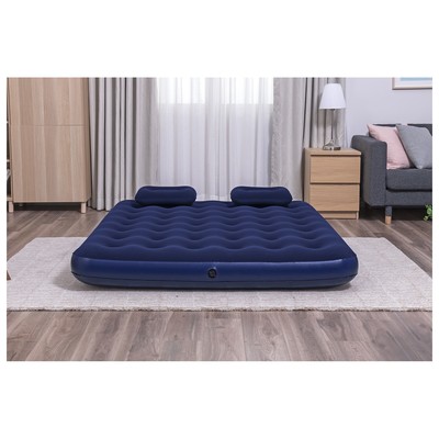 Матрас надувной Pavillo, 203×152×22 см, ручной насос, 2 подушки, 67374 Bestway