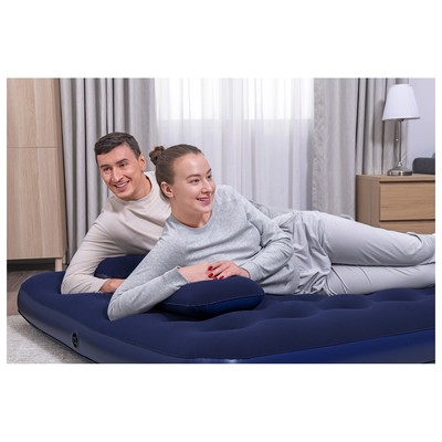 Матрас надувной Pavillo, 203×152×22 см, ручной насос, 2 подушки, 67374 Bestway