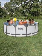 Бассейн каркасный Steel Pro MAX, 366×100 см, фильтр-насос, круглый, 56260 Bestway - Фото 10