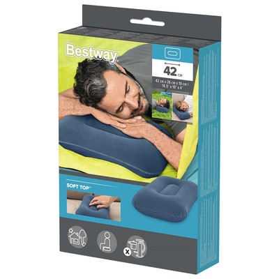 Подушка надувная, 42×26×10 см, МИКС, 67121 Bestway