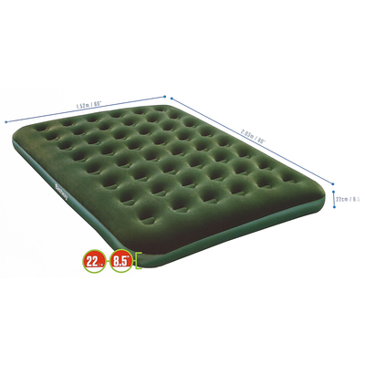 Матрас надувной 203x152x22 см + насос на батарейках (67555) Bestway