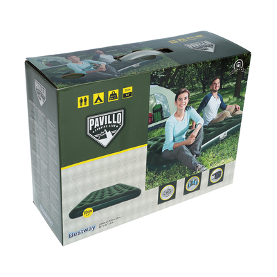 Матрас надувной 203x152x22 см + насос на батарейках (67555) Bestway
