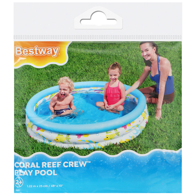 Бассейн надувной, 122×25 см, от 2 лет, МИКС, 51009/51226 Bestway