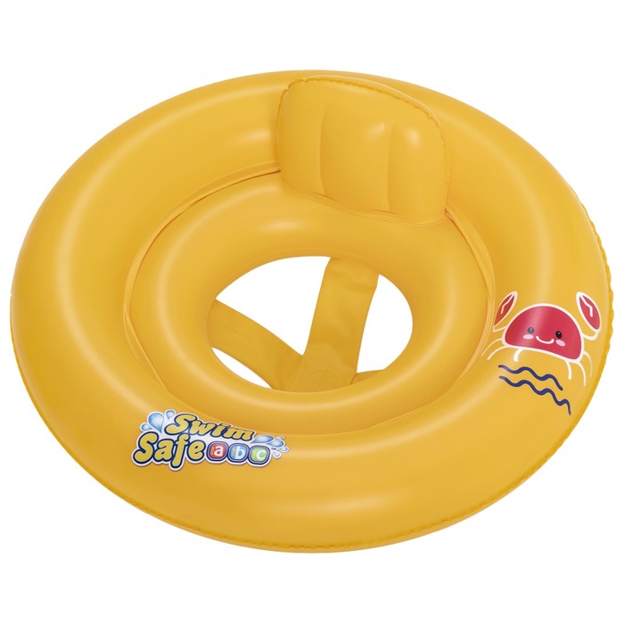 Круг для плавания Swim Safe ступень «А», с сиденьем и спинкой, от 1-2 лет, 32027 Bestway - Фото 1