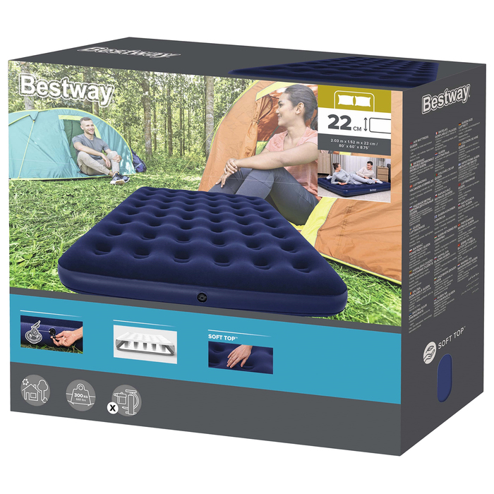 Матрас надувной Pavillo, 203×152×22 см, двуспальный, 67003 Bestway