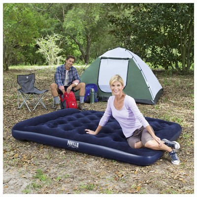 Матрас надувной Pavillo, 203×152×28 см, с встроенным ножным насосом, 67226 Bestway