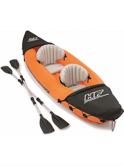 Байдарка Rapid X2 Kayak, двухместная, вёсла 218 см, до 160 кг, 321×100×48 см, 65077 Bestway