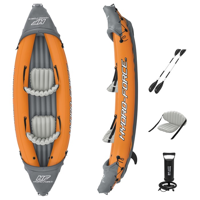 Байдарка Lite-Rapid X2 Kayak, 2-местная, вёсла 218 см, до 160 кг, 321 х 88 х 48 см, 65077 Bestway - Фото 1
