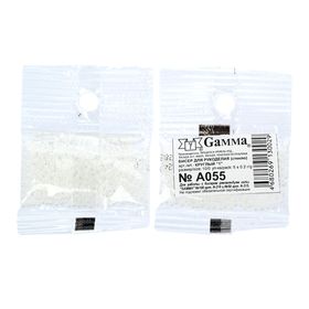 Бисер Чехия "GAMMA" круглый "1"  10/0   5гр  (А055 белый) (комплект 10 шт)