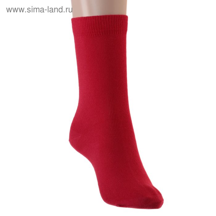 Носки детские, размер 22-24, цвет красный 001/1 - Фото 1