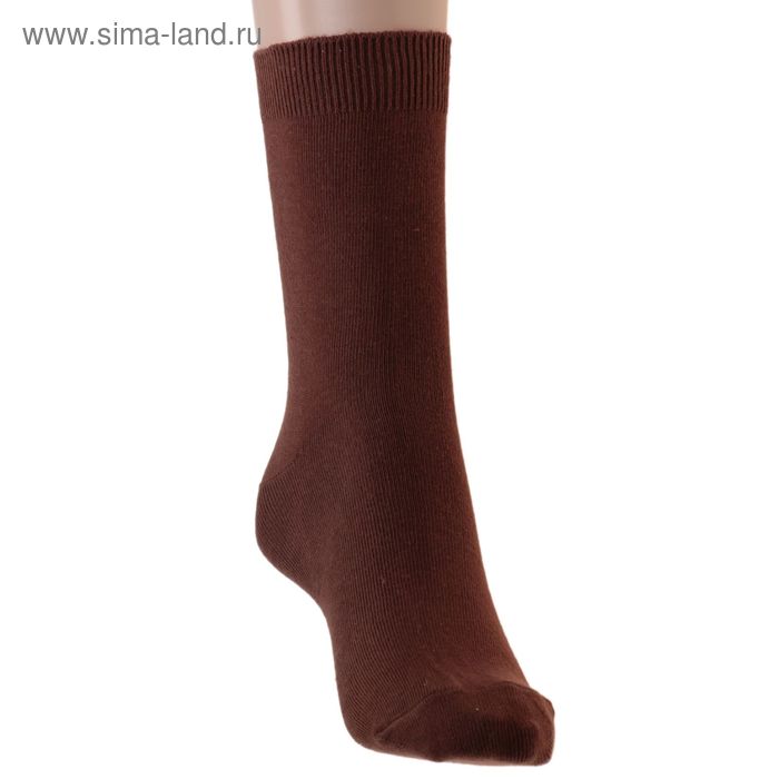 Носки детские, размер 22-24, цвет темно темно коричневый 001/1 - Фото 1
